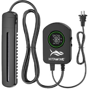 HiTauing Aquarium Heater, 100W/200W/300W/500W Fish Tank Heater with Upgraded LED Large Display, Up/Down Control Buttons and Intelligent Leaving Water Automatic Power-Off for Saltwater and Freshwater in Saudi Arabia