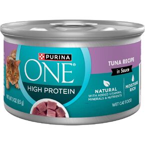Purina ONE High Protein Cat Food Variety Pack, 24 Count 3 oz Cans in Kuwait