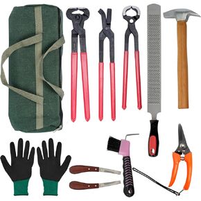 12Pcs Farrier Tools Kit, Hoof Trimming Tools with Tool Bag in Saudi Arabia