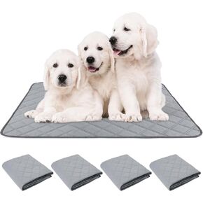 PatiencET Washable Pee Pads for Dogs, 18'' x 24" Reusable Puppy Pads with Super Absorbent for Pet Training, Housebreaking and Incontinence, 2 Pack Puppy Potty Pads with Waterproof Bottom in Kuwait