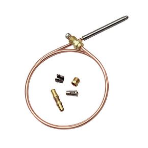 Thermocoupler for Robertshaw Thermostat Control Pilot Burner Assembly Replacement 1980-024 Snap Fit Universal Thermocouple (24") in Saudi Arabia