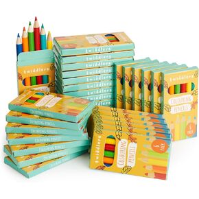 THE TWIDDLERS 30 Pack Mini Colored Pencils - 6 Pencils per box - 180 Bulk Mini Coloring Pencils for kids Goodie Bag Stuffers, Classroom Prizes, Teachers Supplies, Party Favors in Kuwait
