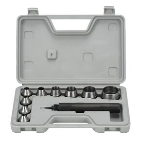 10PCS Hollow Hole Punch Set with Case, Gasket & Leather Punch in Saudi Arabia