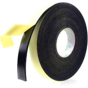 Foam Insulation Tape Adhesive, Seal, Doors, Weatherstrip, Waterproof, Plumbing, HVAC, Windows, Pipes, Cooling, Air Conditioning, Weather Stripping, Craft Tape (33 Ft x 1/8" x 1") in Saudi Arabia