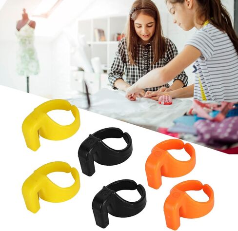 Joyzan Thread Cutter Finger Rings, Plastic Sewing Thimble Yarn Cutting Tool in Kuwait