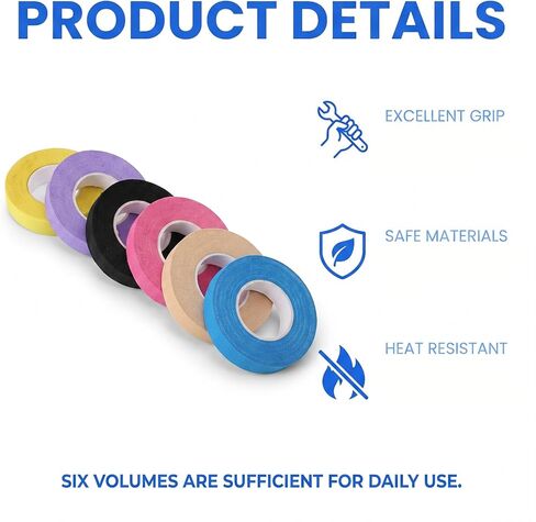 SULIKJHUI 6 Rolls Thimble Tape for Hand Sewing, Self-Adhesive Finger Protec in Kuwait