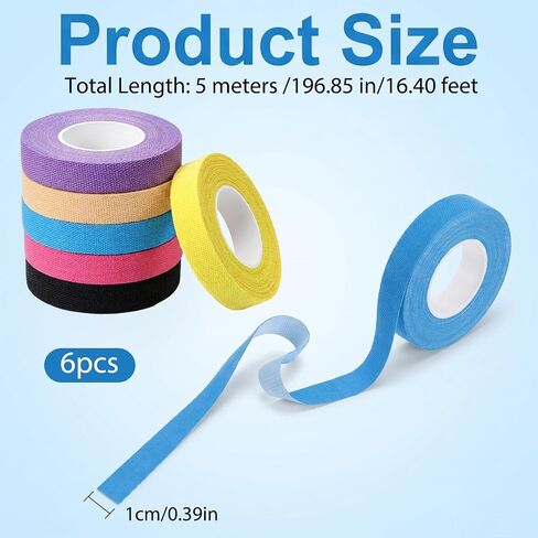 SULIKJHUI 6 Rolls Thimble Tape for Hand Sewing, Self-Adhesive Finger Protec in Kuwait