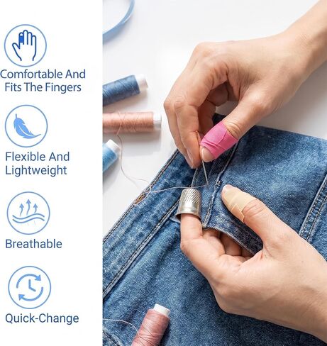 SULIKJHUI 6 Rolls Thimble Tape for Hand Sewing, Self-Adhesive Finger Protec in Kuwait