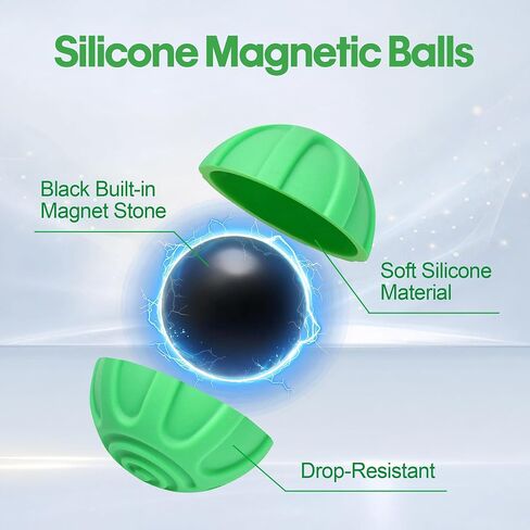 Silicone Fidget Toys Gifts for Adults Teens 4PCS Magnetic Balls Stress Toys in Kuwait