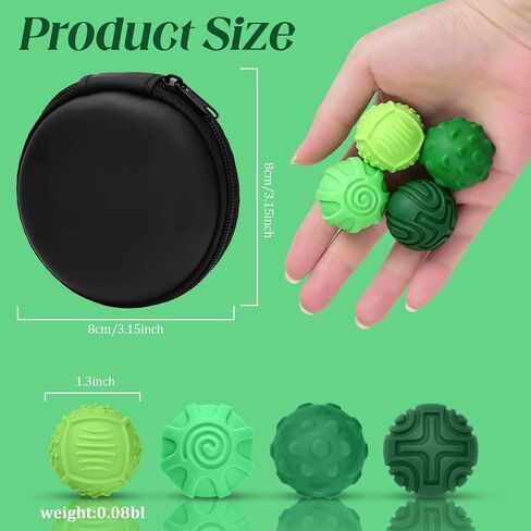 Silicone Fidget Toys Gifts for Adults Teens 4PCS Magnetic Balls Stress Toys in Kuwait