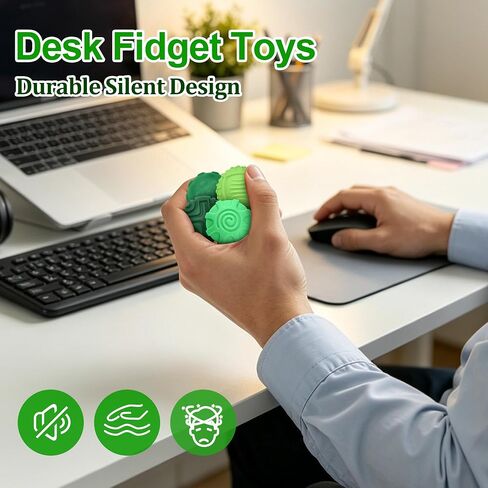 Silicone Fidget Toys Gifts for Adults Teens 4PCS Magnetic Balls Stress Toys in Kuwait