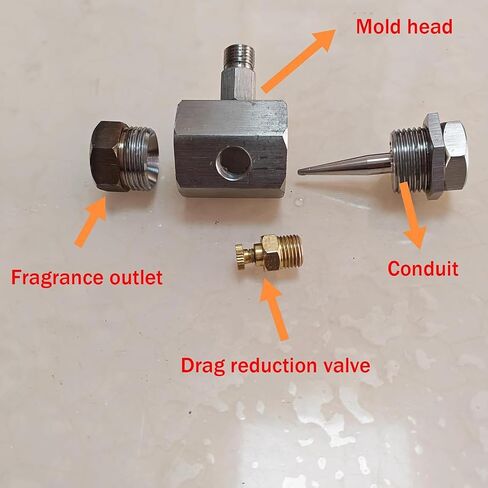 Manual Incense Making with Stainless Steel Clay Extruder and 2mm,2.5mm,3mm Nozzles for DIY Sandalwood and Agarbatti Projects in Kuwait