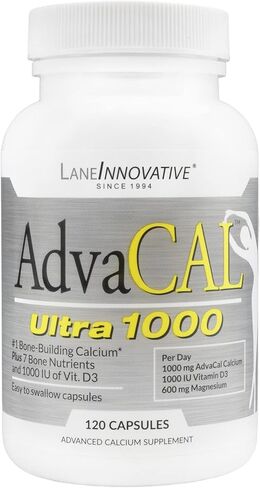 Lane Innovative - AdvaCAL Ultra 1000، كالسيوم بناء العظام*، بما في ذلك فيتامين د3 والمغنيسيوم، سهل الامتصاص (120 كبسولة، عبوة من 3) in Kuwait