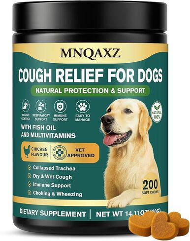 Dog Cough Relief Chews for Cough & Breathing Discomfort, Safe Treats in Saudi Arabia