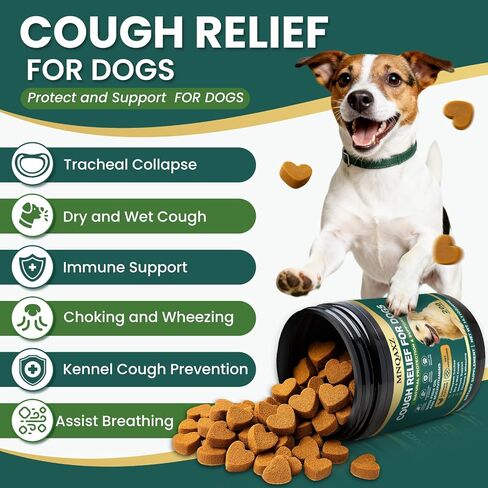 Dog Cough Relief Chews for Cough & Breathing Discomfort, Safe Treats in Saudi Arabia