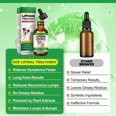 Lipoma Treatment for Dogs & Cats, Soften Fatty Lumps & Bumps in Dog, Castor Oil for Dogs, Pet Massage Oil, Soften Fatty Lumps & Bumps in Dog in Kuwait