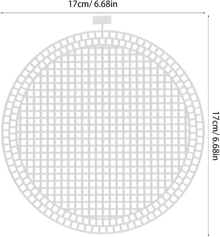 Plastic Mesh Canvas Sheets 12pcs for Crochet Bag Bottoms in Kuwait