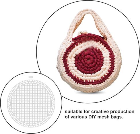 Plastic Mesh Canvas Sheets 12pcs for Crochet Bag Bottoms in Kuwait