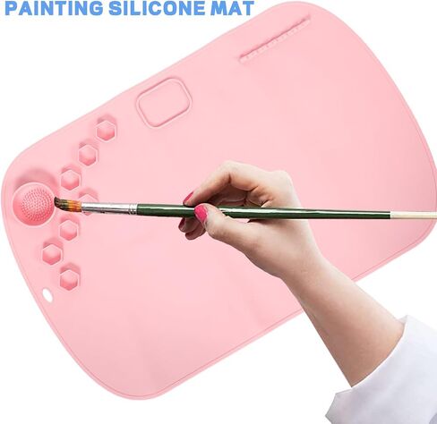 Silicone Craft Mat for Teens, Multi Use Painting Pad Pink in Saudi Arabia