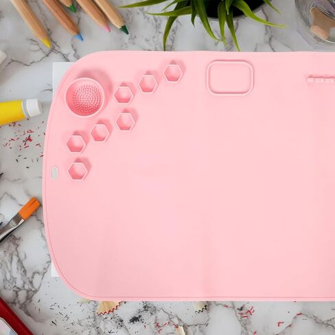 Silicone Craft Mat for Teens, Multi Use Painting Pad Pink in Saudi Arabia