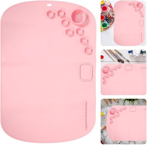 Silicone Craft Mat for Teens, Multi Use Painting Pad Pink in Saudi Arabia