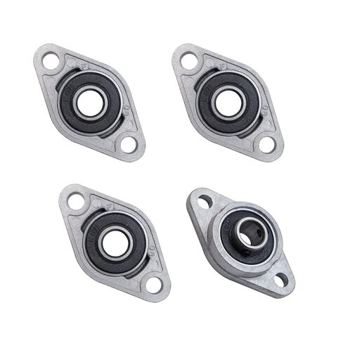 S SYDIEN 4Pcs 8mm/0.31" ID Silver Zinc Alloy Pillow Block Flange Bearing Self-Alignment KFL08 in Kuwait