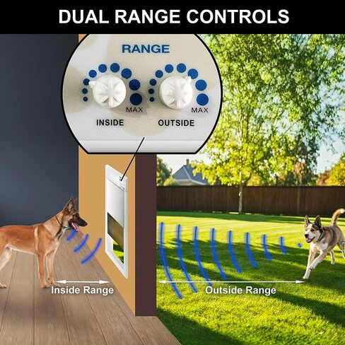 Power Pet Automatic WiFi Pet Door, Large Door Mount, Factory Refurbished by High Tech Pet, Certified, Full Warranty, Pet Operated, Auto Dead-Bolt Lock, Air-Tight, Quick, Quiet, Assembled in USA in Kuwait
