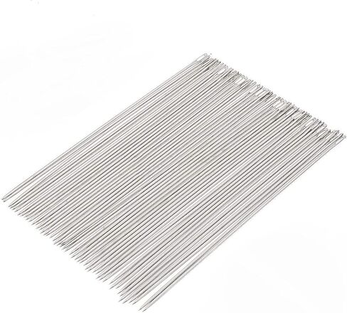 Ourhommie 6-Inch Long Upholsterer Needle Large Eye Hand Sewing Needles in Kuwait