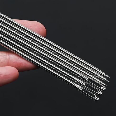Ourhommie 6-Inch Long Upholsterer Needle Large Eye Hand Sewing Needles in Kuwait