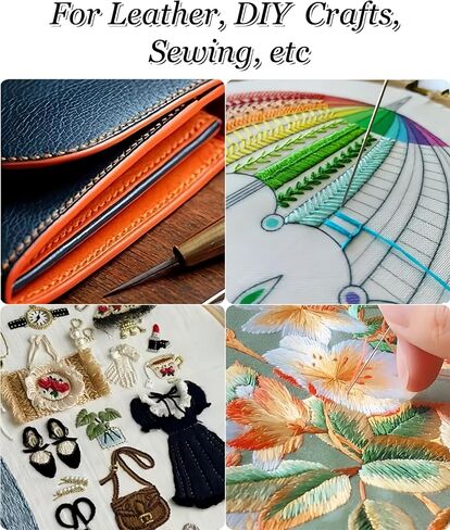 Ourhommie 6-Inch Long Upholsterer Needle Large Eye Hand Sewing Needles in Kuwait