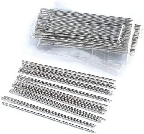 Ourhommie 6-Inch Long Upholsterer Needle Large Eye Hand Sewing Needles in Kuwait
