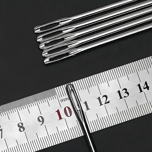 Ourhommie 6-Inch Long Upholsterer Needle Large Eye Hand Sewing Needles in Kuwait