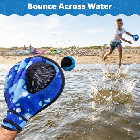 Water Baseball Gloves Bouncing Ball Set, Toss and Catch Game for Beginner in Kuwait
