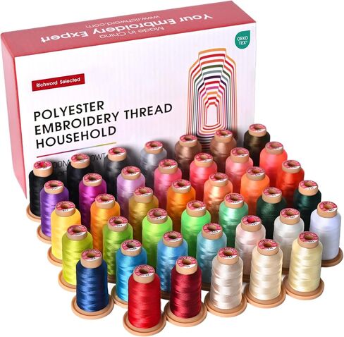 Poolin Embroidery Machine Thread Kit 20 Colors in Saudi Arabia
