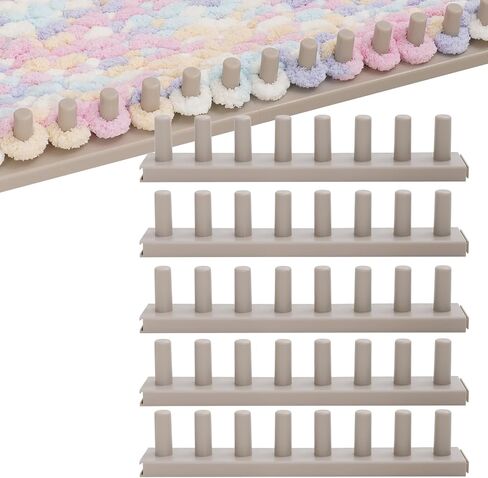 Chunky Blanket Loom Kit,72in Adjustable 5-Section Loom for Blankets(Greige) in Kuwait