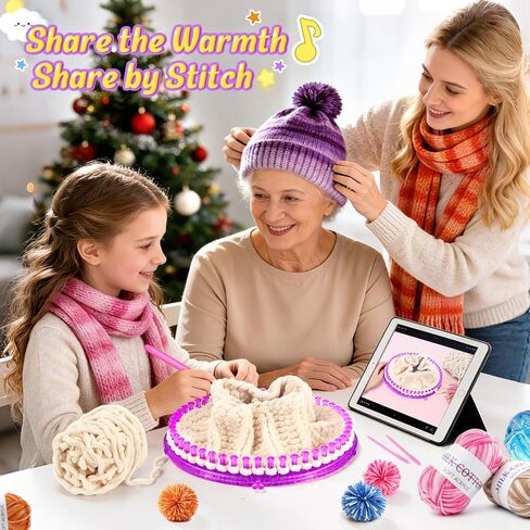 96Pc Weaving Loom Kit, Knitting Loom Kit with Storage Bag & Crochet Hooks in Saudi Arabia