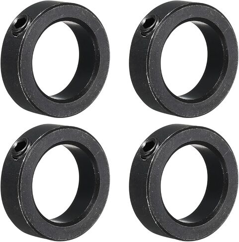 MECCANIXITY Shaft Collar 7/8" Bore Carbon Steel Set Screw Style Clamping Collars Black 4 Pack in Kuwait