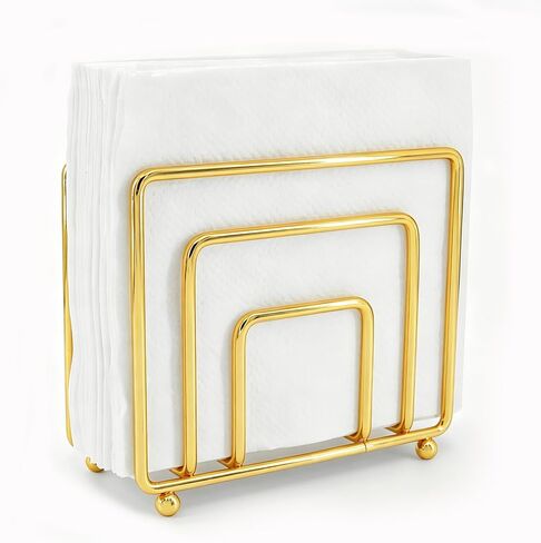 Napkin Holder Freestanding Metal Tabletop Tissue Dispenser for Tables, Dining, Kitchen, Restaurant, Picnic (Black) in Kuwait
