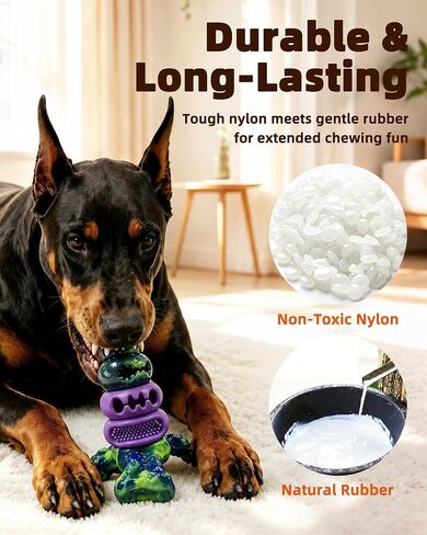 YINEYA Touch Dog Toys for Aggressive Chewers, Indestructible Dog Chew Toy in Saudi Arabia