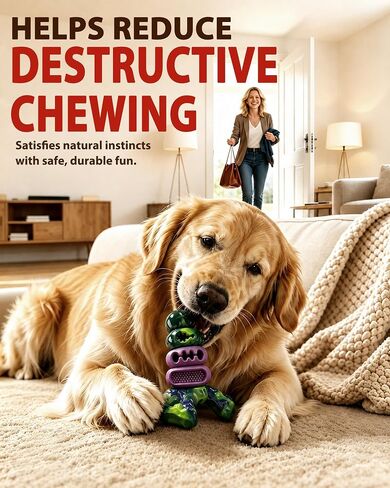 YINEYA Touch Dog Toys for Aggressive Chewers, Indestructible Dog Chew Toy in Saudi Arabia