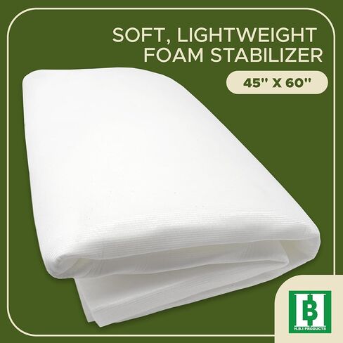 HBI One-Side Fusible Foam Stabilizer, Quilt Batting Bags & Crafts, 45"x60" in Saudi Arabia