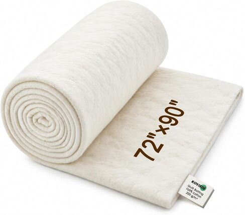 Natural Cotton Quilt Batting 72 × 90 Inches 200gsm in Saudi Arabia