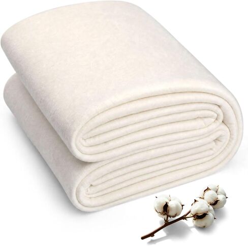 FTEVEN Natural Cotton Batting for Quilting 40" x 40" Crib Size Batting in Saudi Arabia