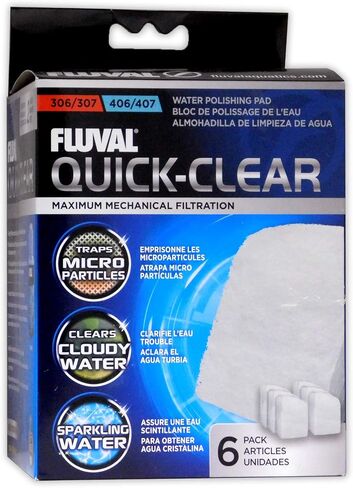 Fluval Quick-Clear Water Polishing Pads, 6-Pack in Kuwait