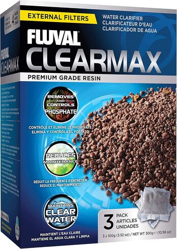 Fluval ClearMax Phosphate Remover, 3-Pack, 100-gram, All Breed Sizes in Kuwait