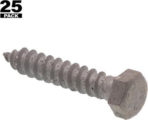 prime-line 9056199 الفجوة المسامير اللولبية سداسية الرأس ، 3/8 سم × 2 سم ، المجلفن ، حزمة مكونة من 25 من الفولاذ المقاوم للصدأ in Kuwait