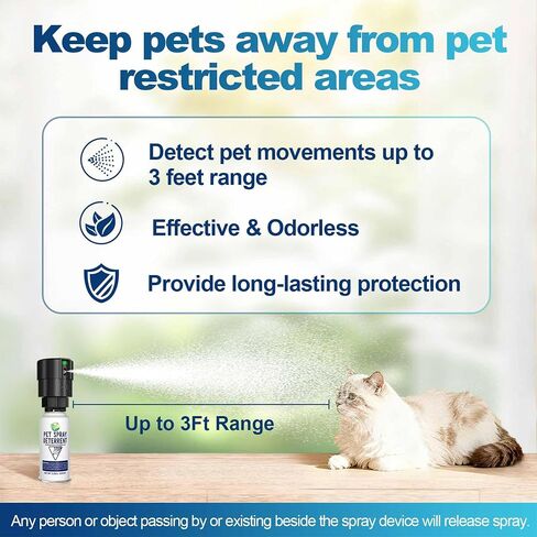 Motion Activated Cat Deterrent Spray Refill,3 Pack 11.67Oz in Kuwait
