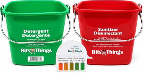 Bits N Things Noble QT-10 Quaternary Quaternary Sanitizer Test Tape 15 feet Roll - 0-400ppm (2 Pack) in Kuwait