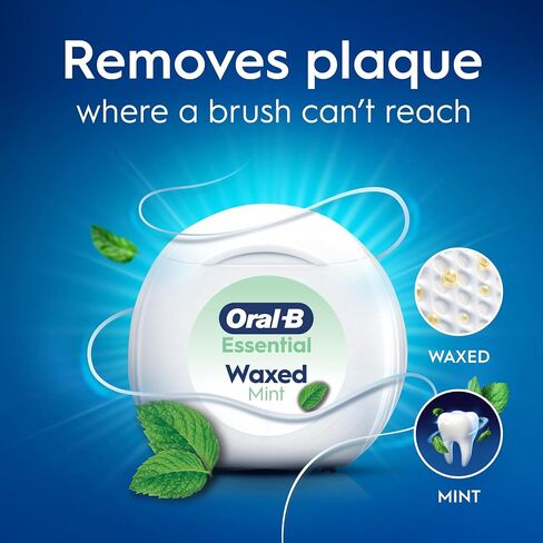 Oral-B EssentialFloss Cavity Defense Dental Floss, 50 M, 2 Pack in Kuwait