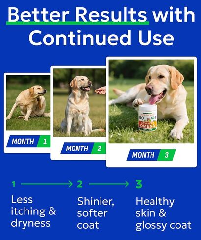 BARK&SPARK Adv. Omega 3 + Collagen for Dogs - Fish Oil Skin & Joints Health in Kuwait